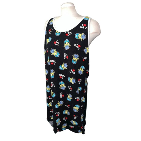 Despicable Me 3 Minions Pajama Sleep Lounge Dress Sz 2XL-3XL Womens With "I Love - Picture 1 of 11